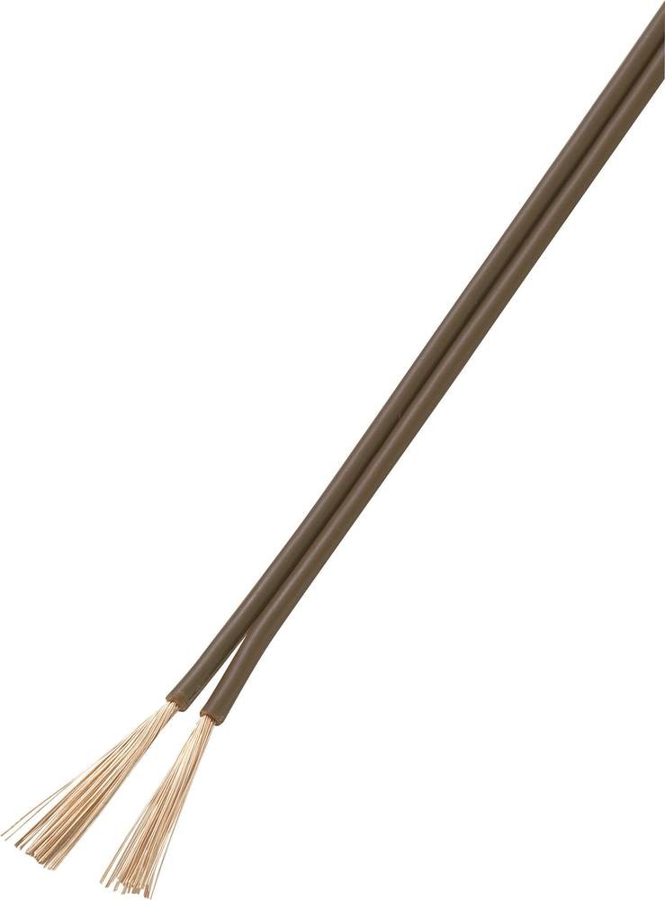 TRU Components 1566992 Litze 2 x 1.50mm² Braun 50m
