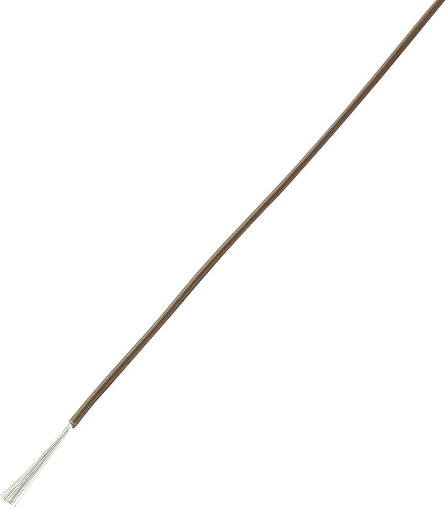 TRU Components 1566837 Litze LiY 1 x 0.14mm² brown 100m