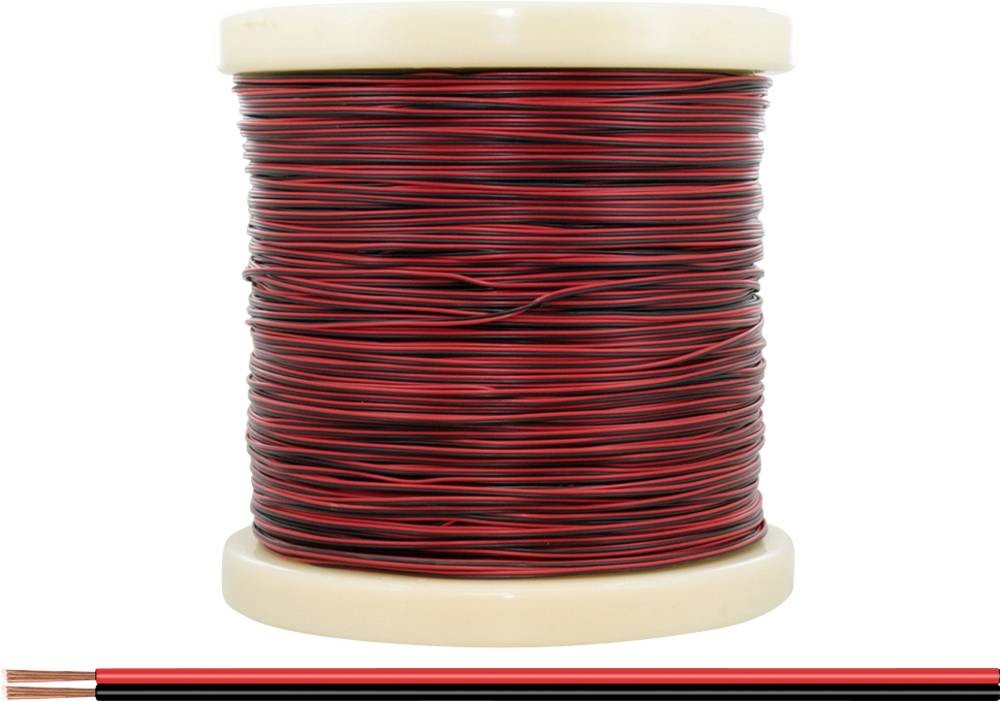 Donau 218-500 câble audio 500 m Noir, Rouge - Donau 218-500, 500 m,