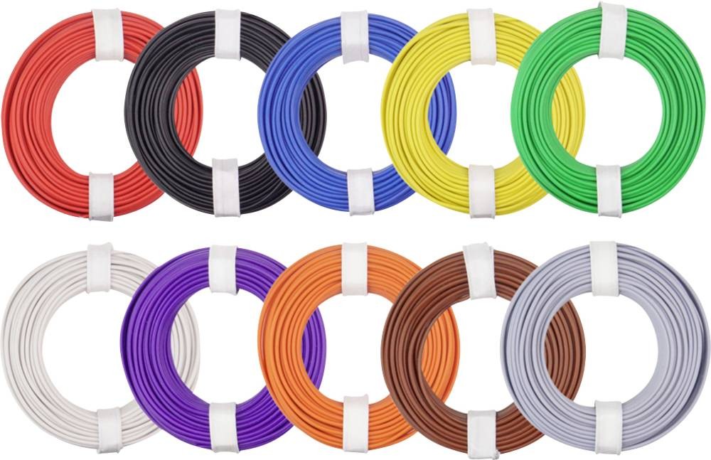 Donau Elektronik 125-MIX Litze 1 x 0.25mm² Mehrfarbig 1 Set