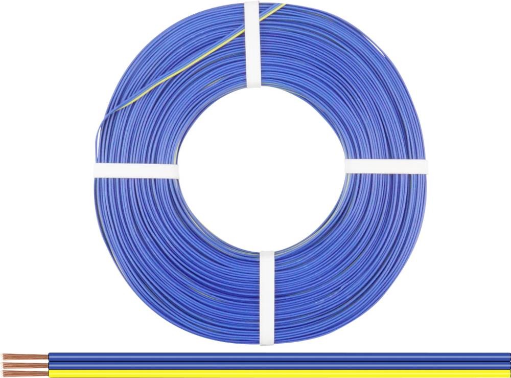 Donau Elektronik 318-223-50 Litze 3 x 0.14mm² Blau, Blau, yellow50m