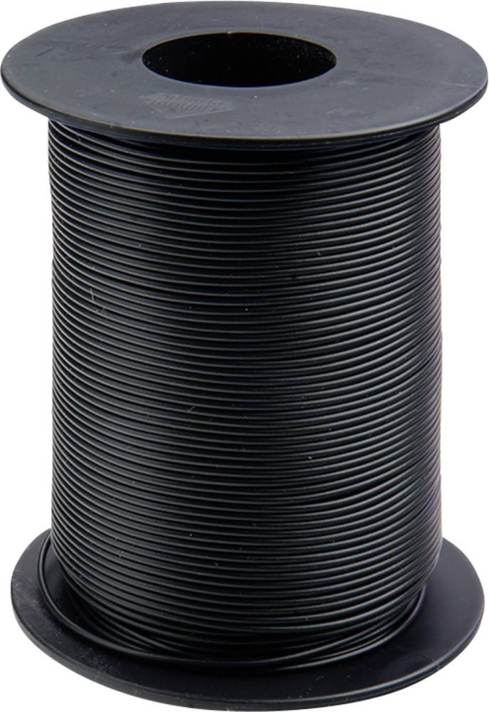 Donau Elektronik 105-1-100 Schaltdraht 1 x 0.20mm² black 100m