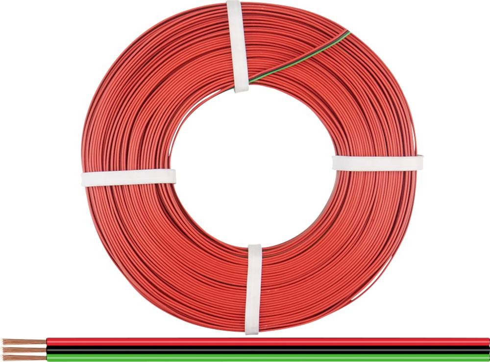 Donau Elektronik 318-014-50 Litze 3 x 0.14mm² Rot, verde, noir 50m
