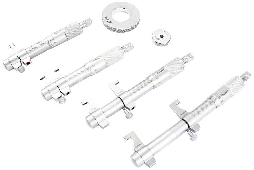 Dasqua 4911-8125 Innenmikrometer-Set Messbereich: 5 - 100mm Ablesung: