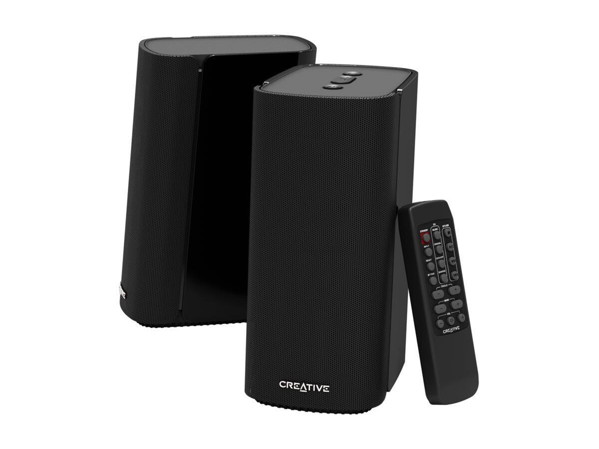Creative Labs T100 (schwarz, Bluetooth, Optisch, Klinke, USB)