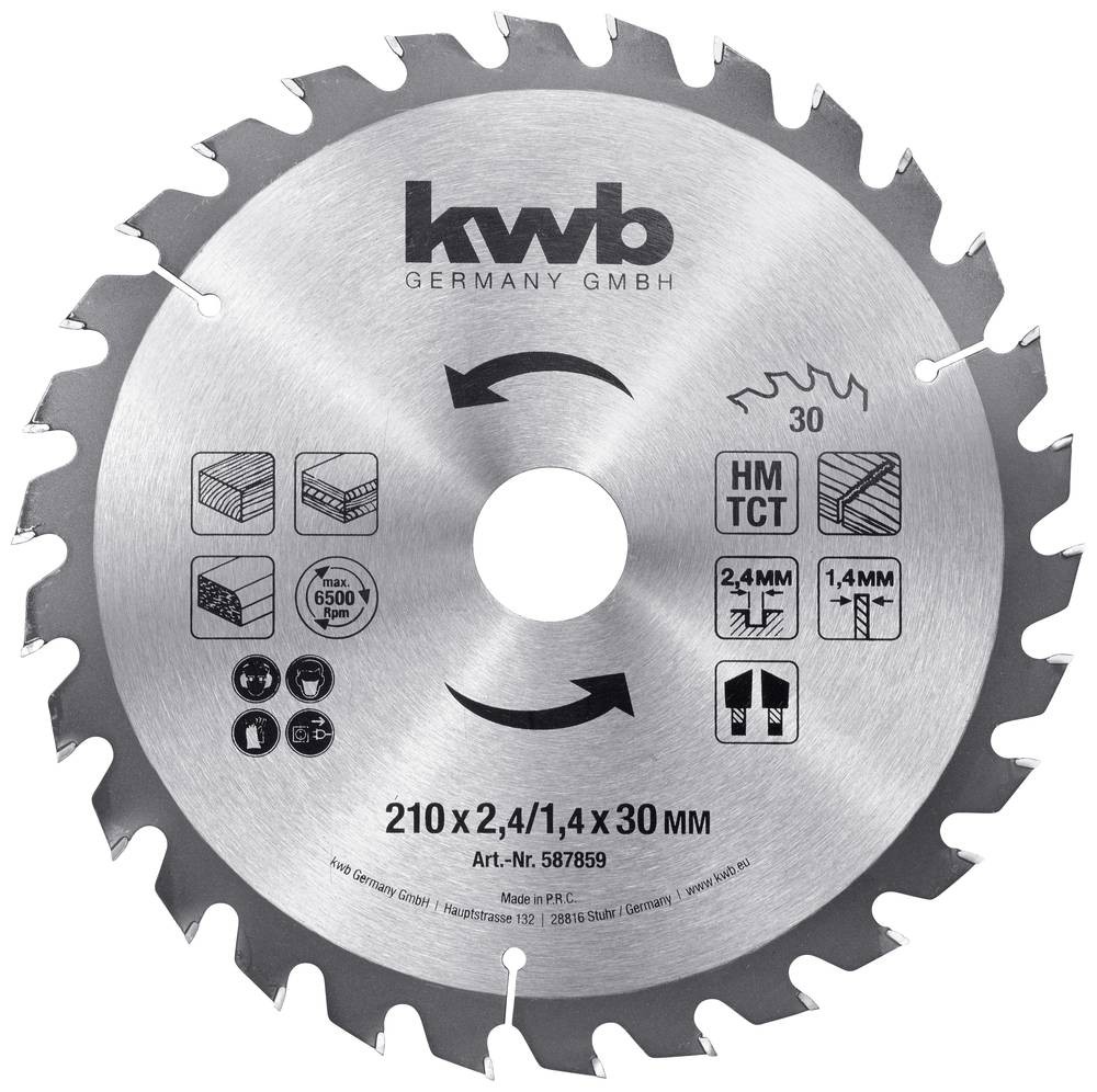 Kwb 587859 lame de scie 210 x 30mm 1 pc(s)