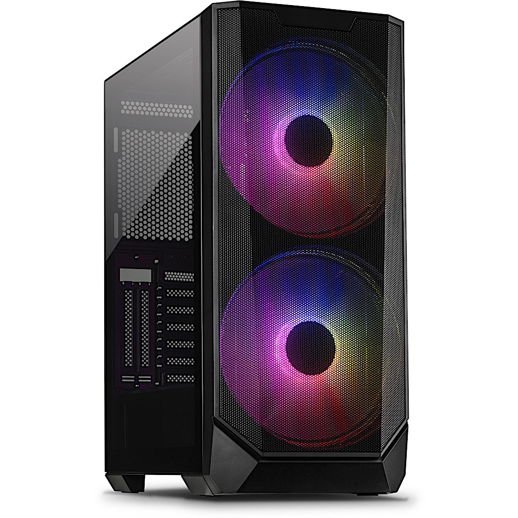 Inter-Tech IT-3503 Airstream Tower Black - Inter-Tech IT-3503