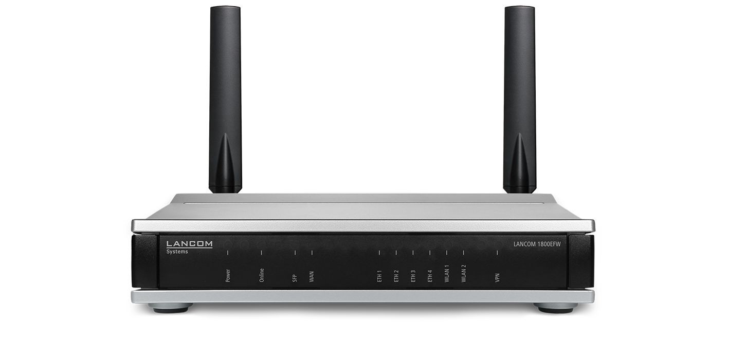 LANCOM 1800EFW (EU) - LANCOM 1800EFW (EU), Noir, Argent, Kensington,