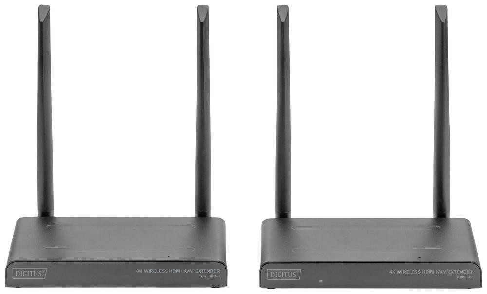 Digitus 4K Wireless HDMI KVM Extender Set, 150 m - Digitus 4K