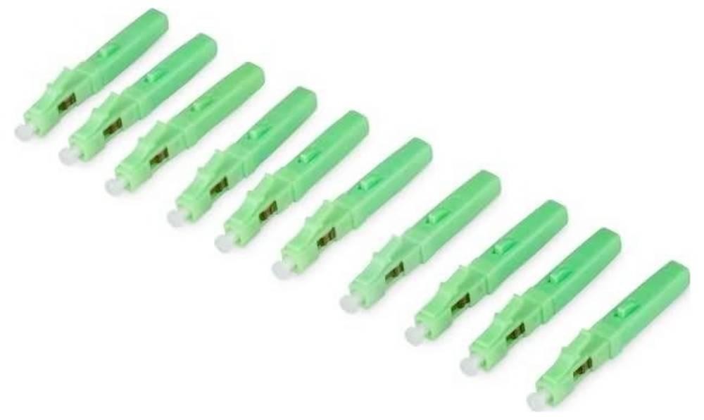 Digitus Conectores rápidos de fibra óptica LC/APC, conector de