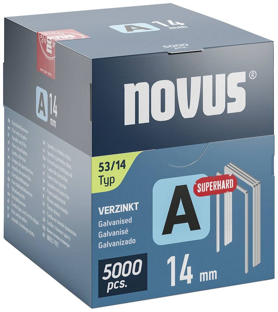 Novus Tools 042-0764 Feindrahtklammern Typ 53 5000 St. Abmessungen (L