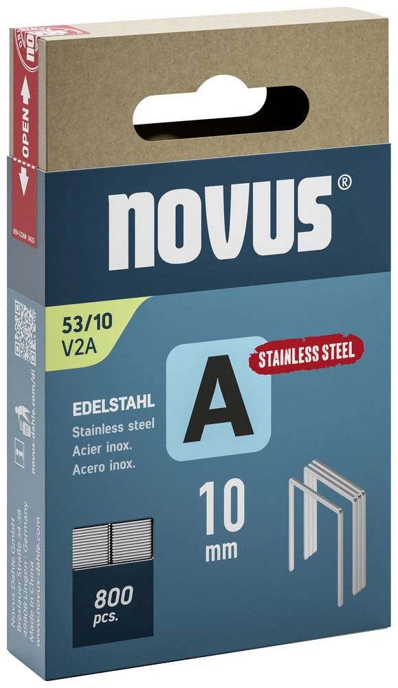 Novus Tools 042-0779 Feindrahtklammern Typ 53 800 St. Abmessungen (L
