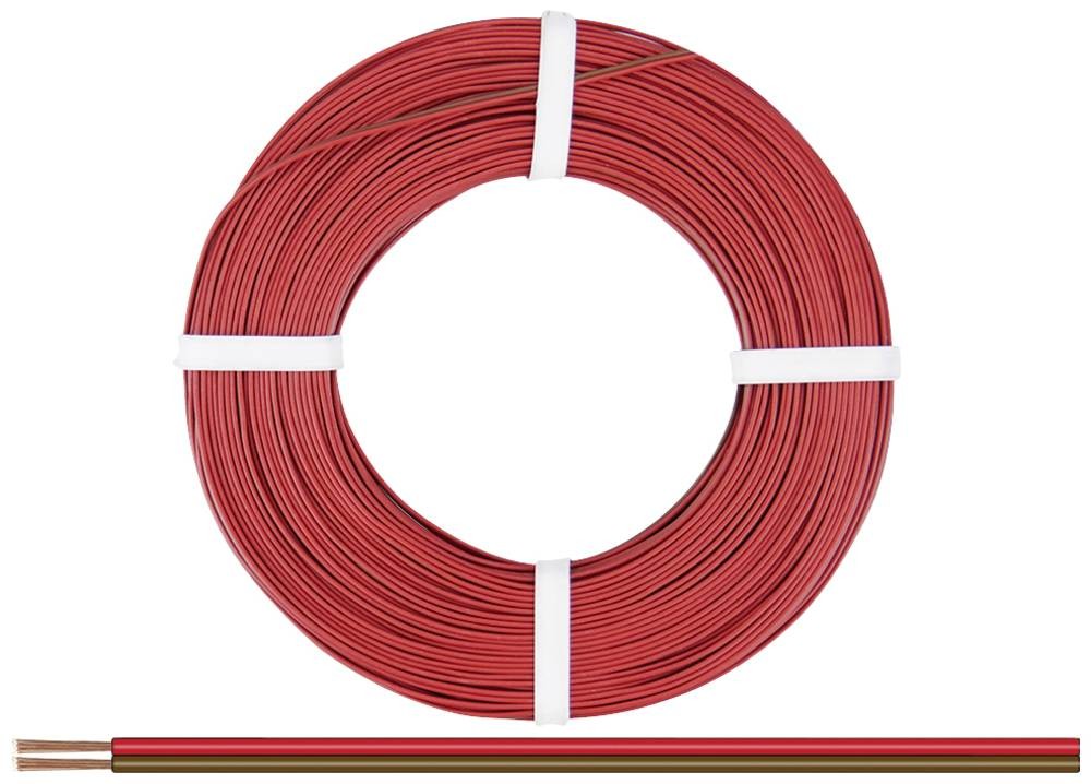 Donau Elektronik 250-08-25 Litze 2 x 0.50mm² Rot, Braun 25m