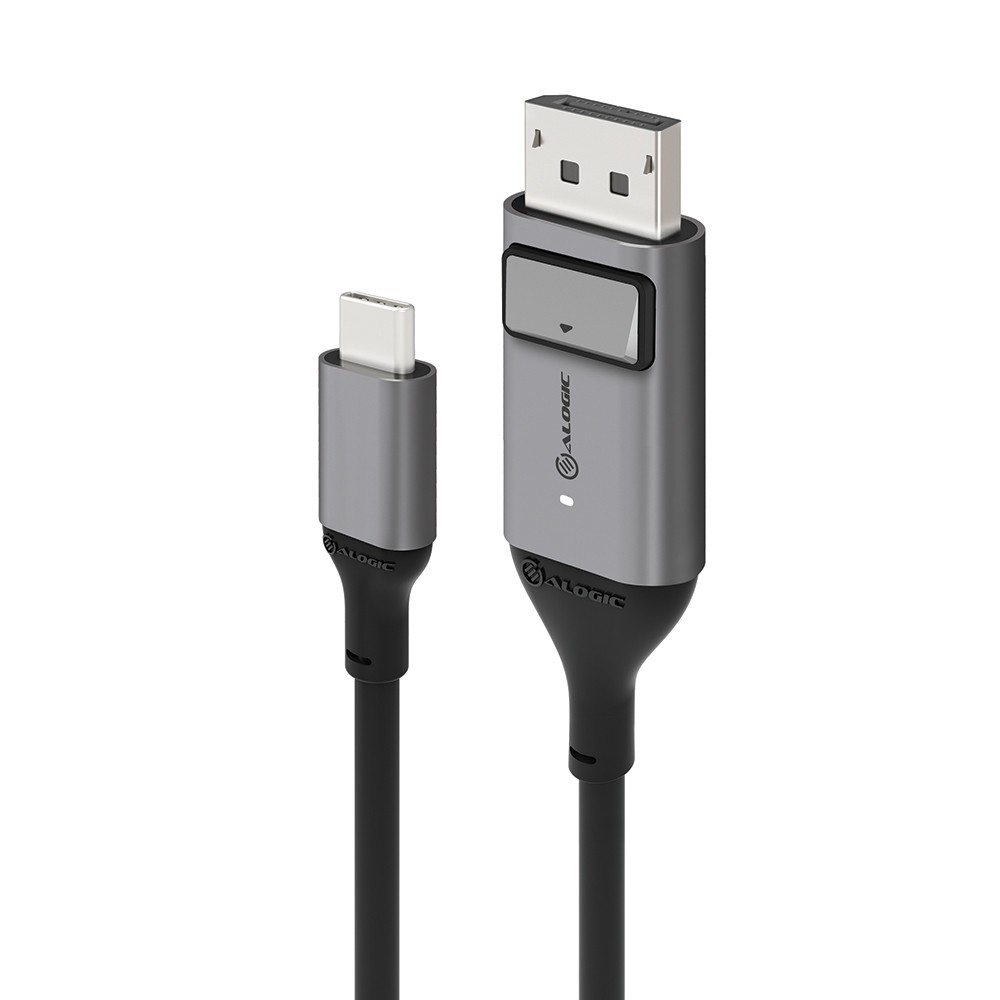 ALOGIC 2m Ultra USB-C (Male) to DP (Male) Cable - 4K @60Hz with LED (