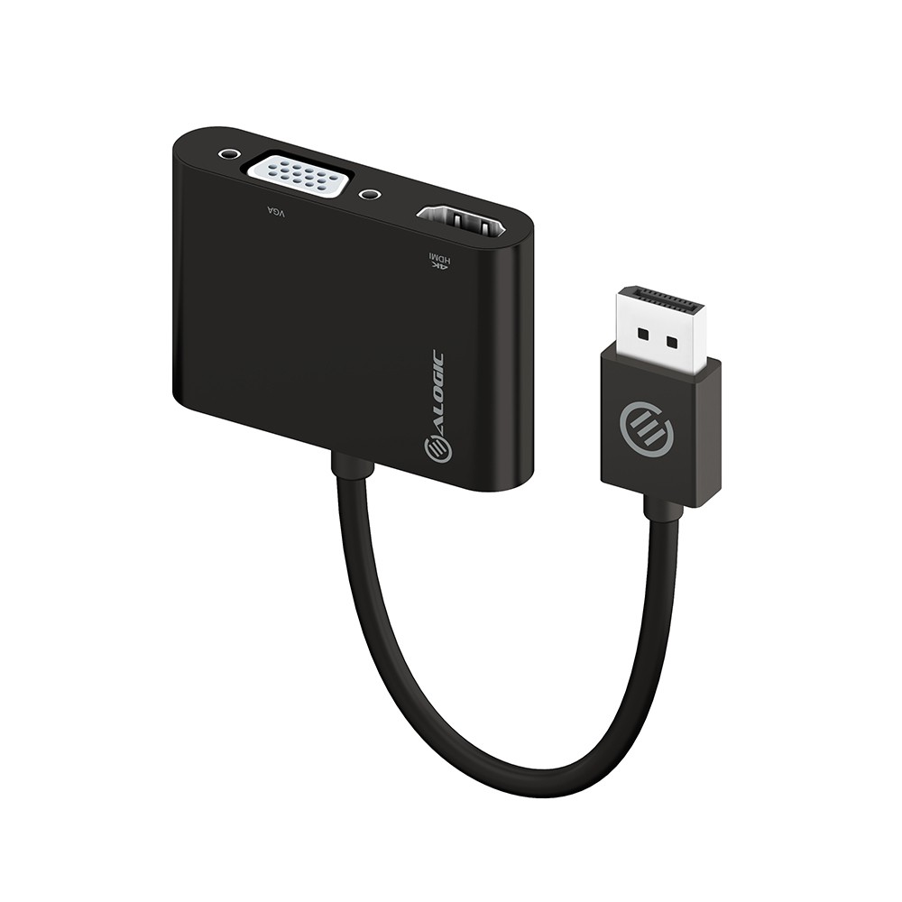 ALOGIC 2-in-1 DisplayPort to HDMI VGA Adapter - Male to 2-Female -