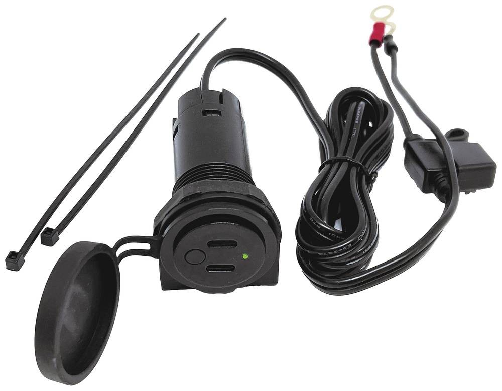 BAAS USB-Twin-Bordsteckdose 3,6A 12/24V
