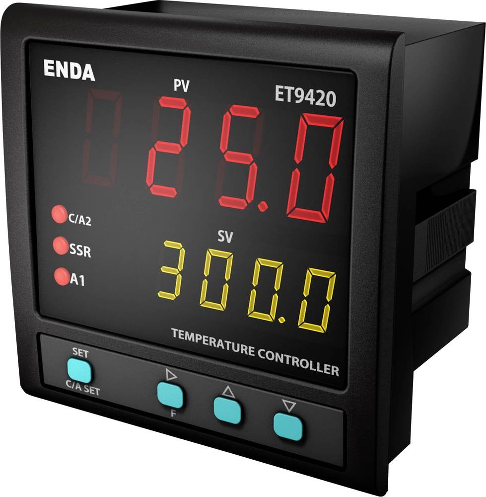 Enda ET9420-230 PID Temperaturregler Pt100, J, K, T, S, R Relais 2 A,