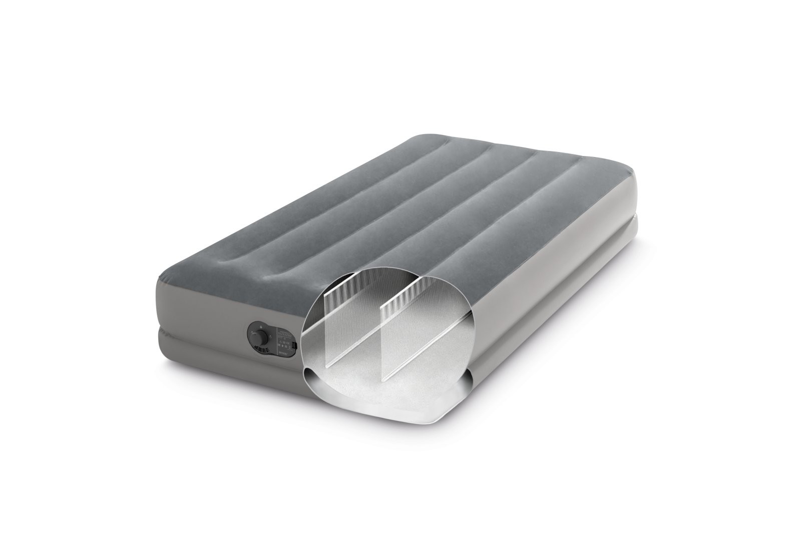 Intex 64112 colchón hinchable Colchón individual Gris Unisex -