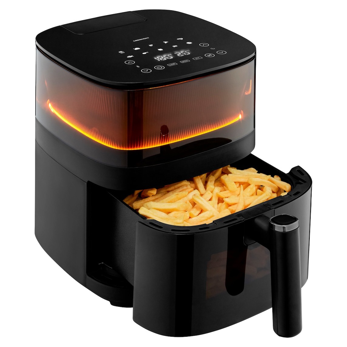 MEDION LIFE X10 XL Single 5 L 1500 W Hot air fryer Black - MEDION