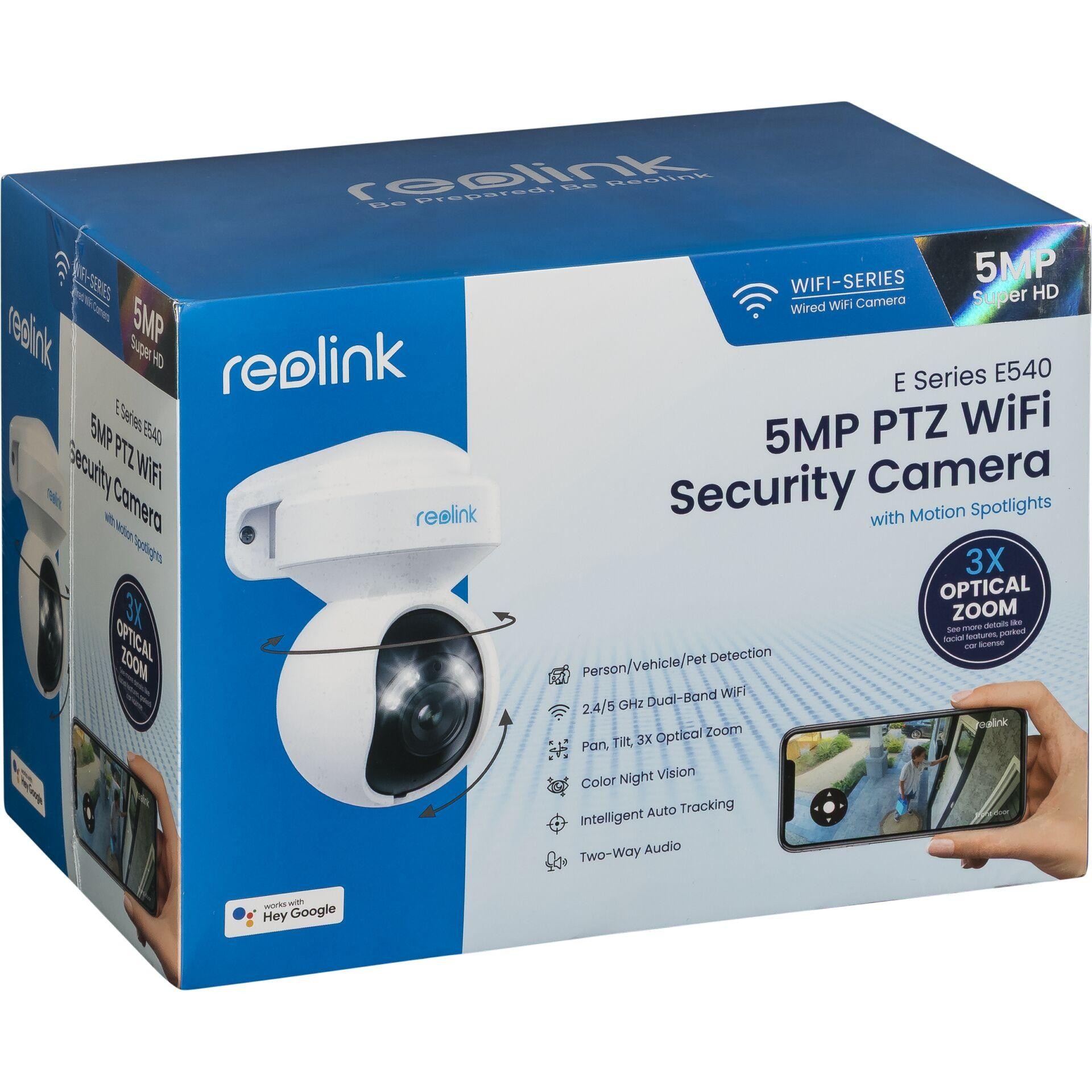 Reolink E Series E540 - 5MP Outdoor Wi-Fi Camera, Person/Vehicle/