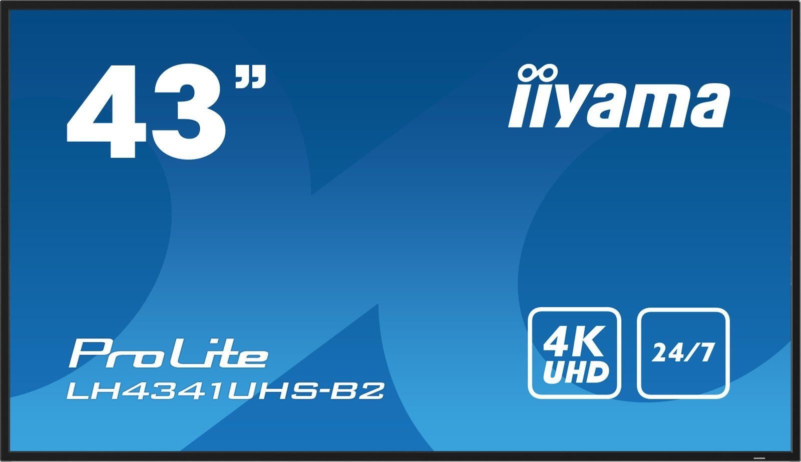 iiyama LH4341UHS-B2 Signage Display 108 cm (42.5") LCD 500 cd/m² 4K