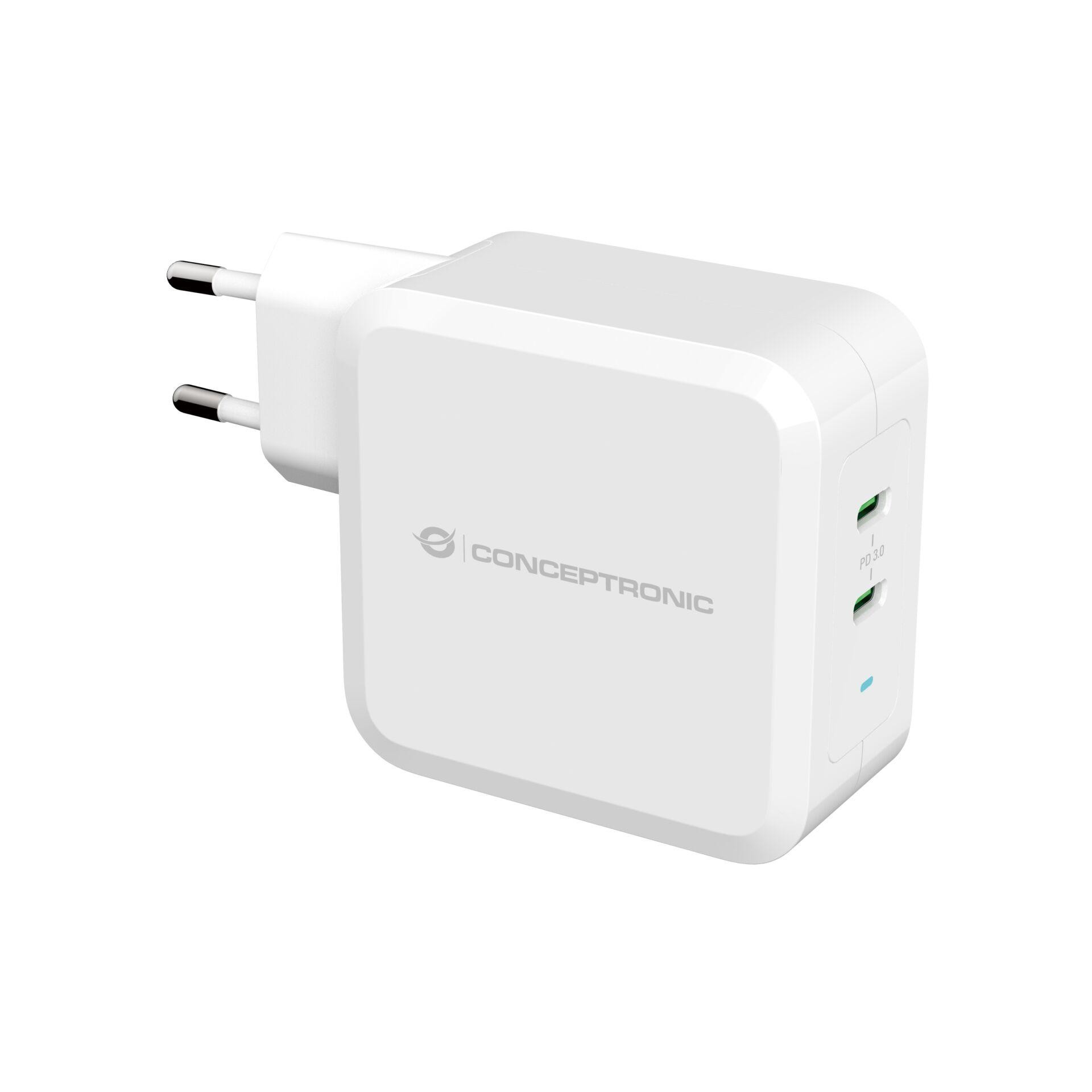 Conceptronic ALTHEA08W 2-Port 100W GaN USB-C Ladegerät