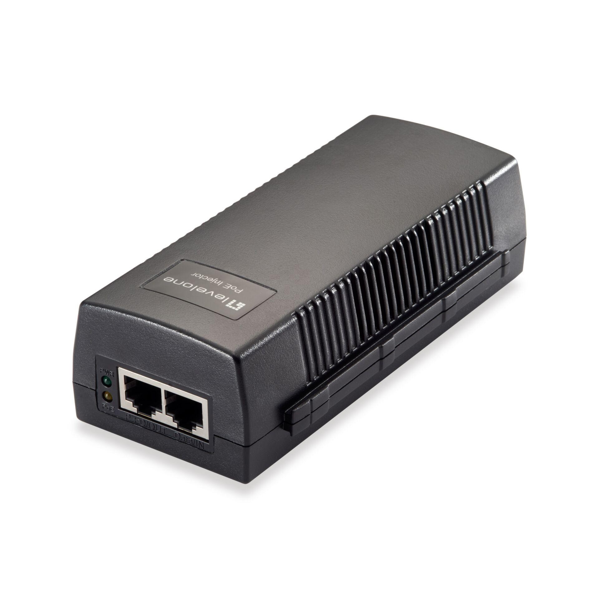 LevelOne POI-3014 PoE adapter Fast Ethernet, Gigabit Ethernet 52 V -