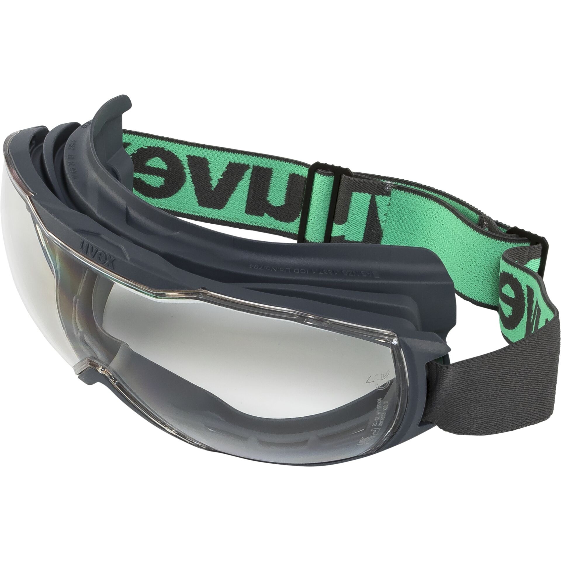 Uvex megasonic planet 9320295 Schutzbrille inkl. UV-Schutz Grau, Grü