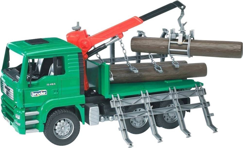 Bruder MAN Holztransport-LKW mit Lad
