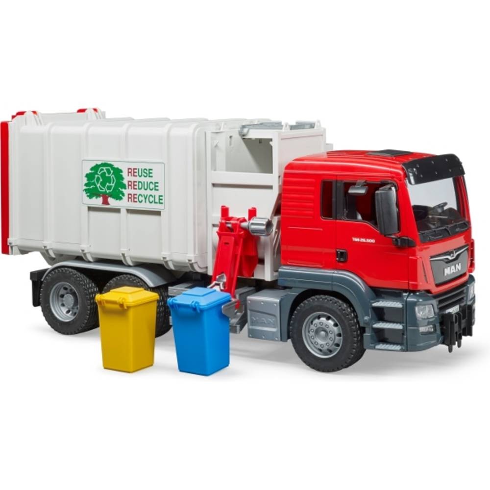 Bruder MAN TGS Seitenlader Müll-LKW Fertigmodell Nutzfahrzeug Modell