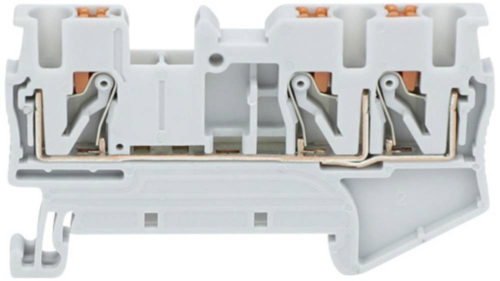 TRU COMPONENTS TC-JPT4-TW Grey Durchgangsklemme 6.2mm