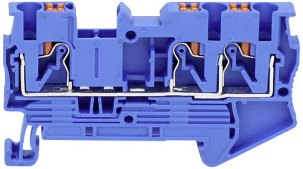 TRU COMPONENTS TC-JPT4-TW Blue Durchgangsklemme 6.2mm