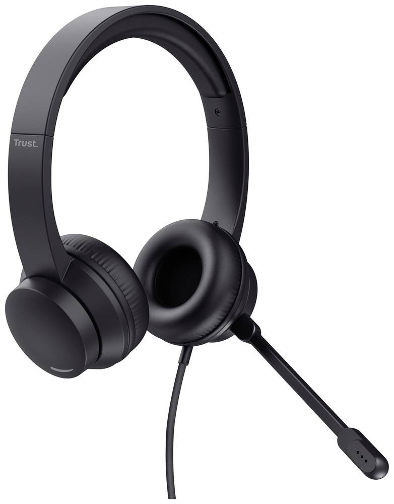 Trust HS-201 Over Ear Headset kabelgebunden Stereo Schwarz Computer