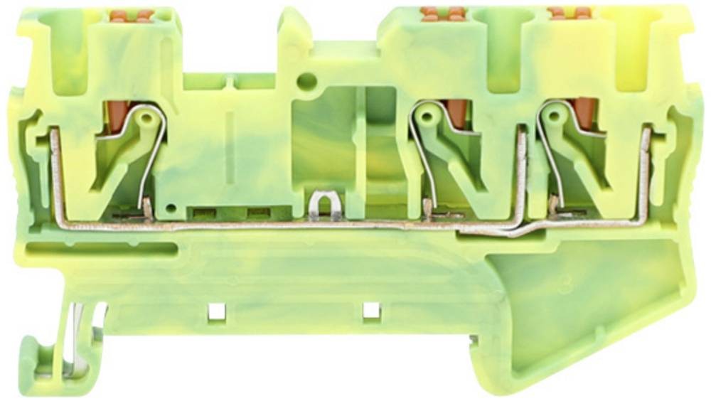 TRU COMPONENTS TC-JPT4-TW-PE Durchgangsklemme 6.2mm Schnellanschluss