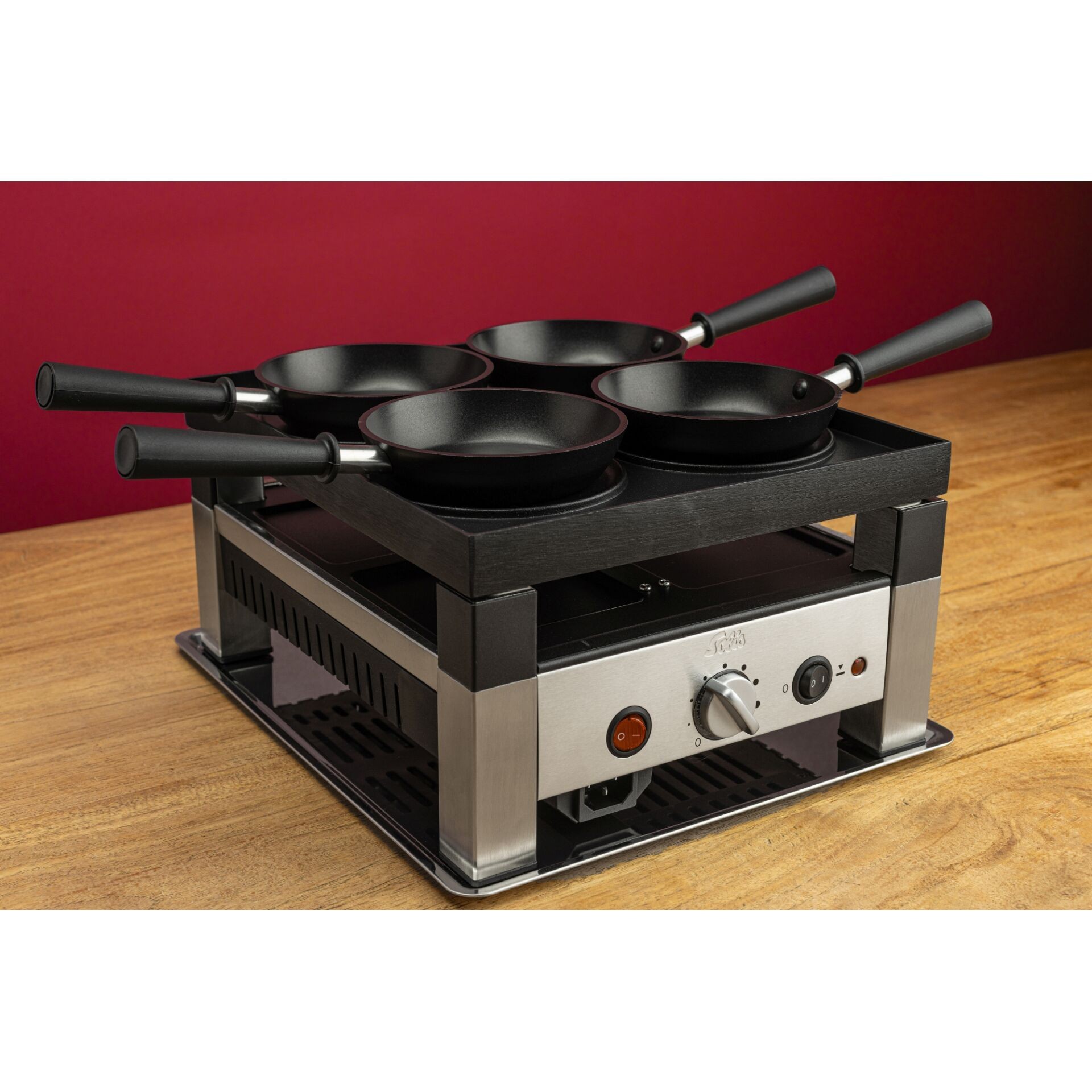 Sotel | Solis 7611210977568 raclette grill 4 person(s) 1020 W Black, Silver