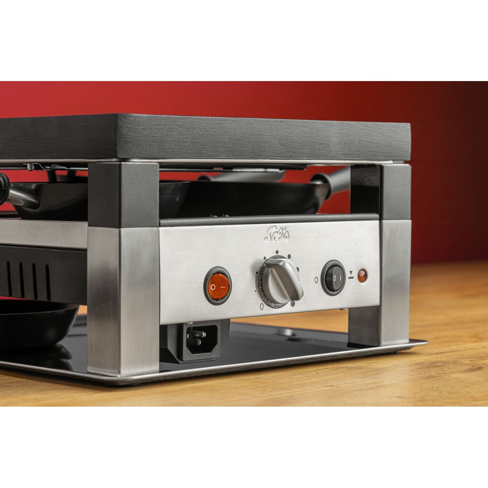 Sotel | Solis 7611210977568 raclette grill 4 person(s) 1020 W Black, Silver