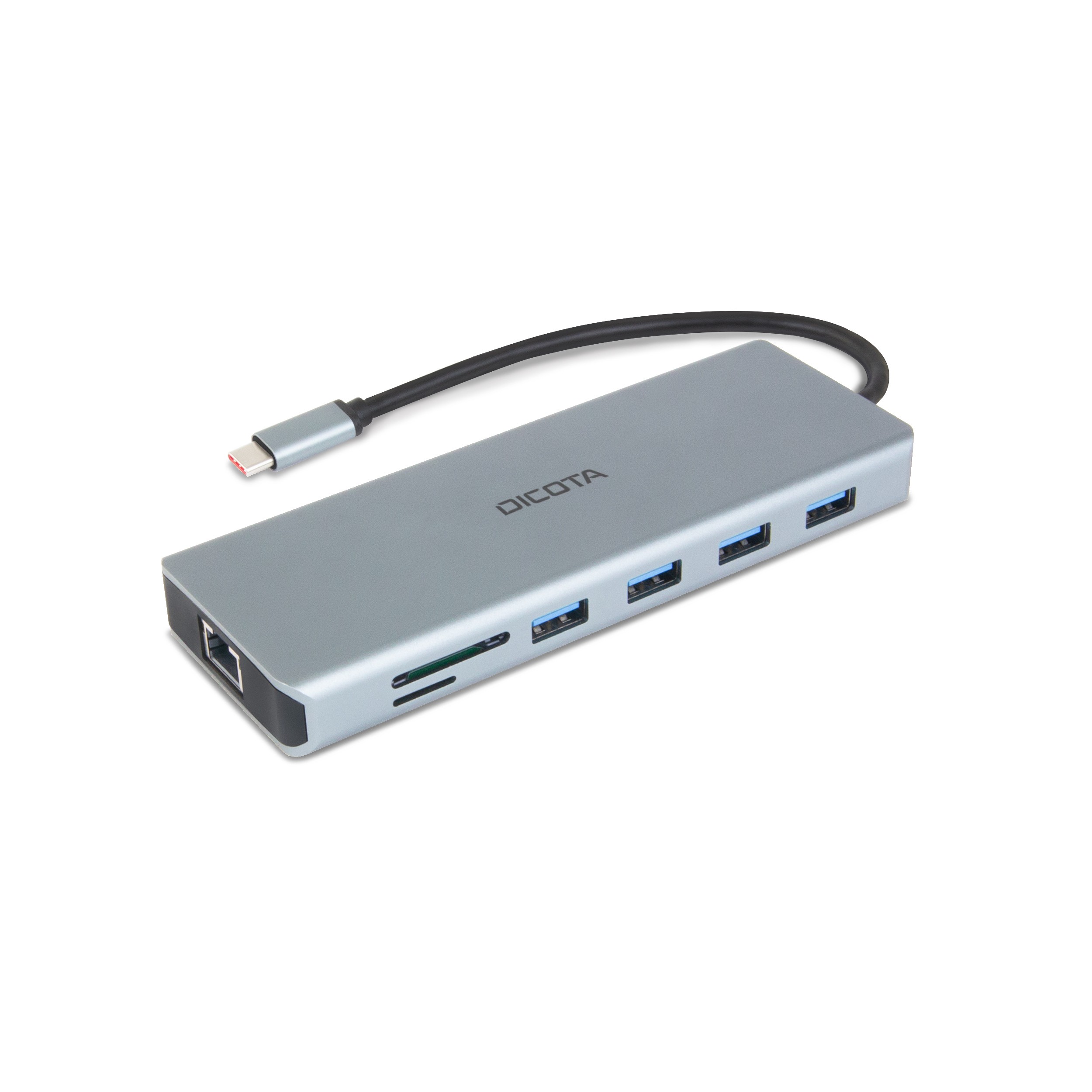 DICOTA D32065 interface hub USB 3.2 Gen 1 (3.1 Gen 1) Type-C Silver -