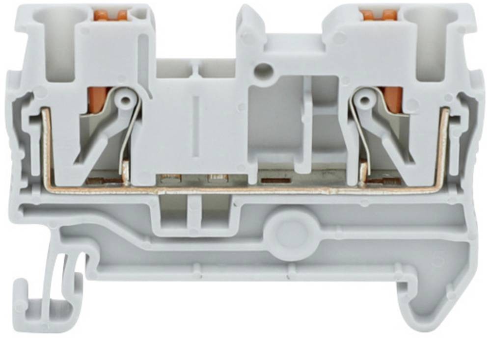 TRU COMPONENTS TC-JPT6 Grey Durchgangsklemme 8.2mm Schnellanschluss