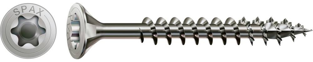 SPAX 1197000600803 Holzschraube 6mm 80mm T-STAR plus Edelstahl A2