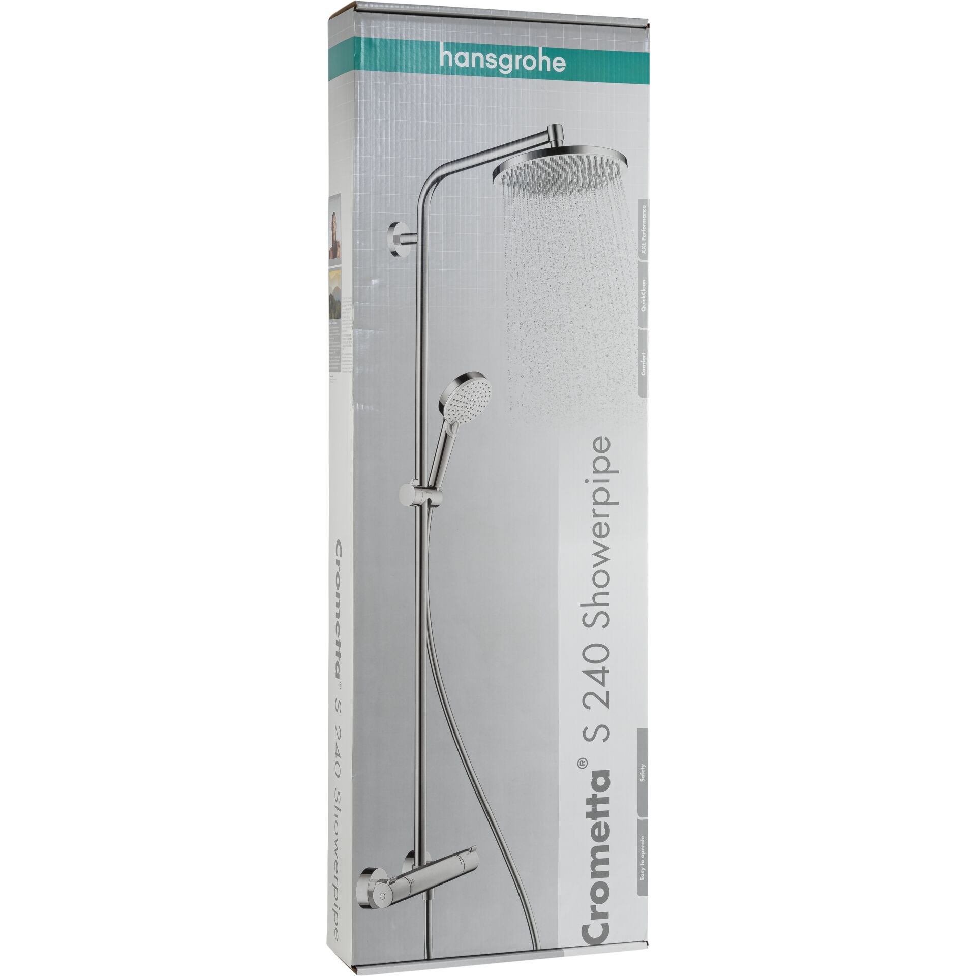 Hansgrohe Crometta S Showerpipe 240 1jet mit Thermostat chrom