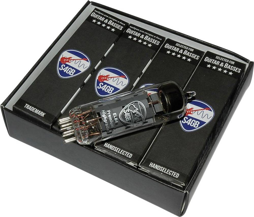 BTB Vertrieb EL84 S4GB Premium Elektronenröhre Matched Quartett