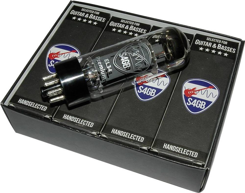 BTB Vertrieb EL34 S4GB Premium Elektronenröhre Matched Quartett