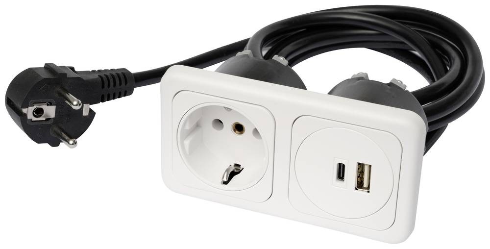 Inprojal elektrosysteme 9016-118.81 Einbau-Steckdose with USB-C ,