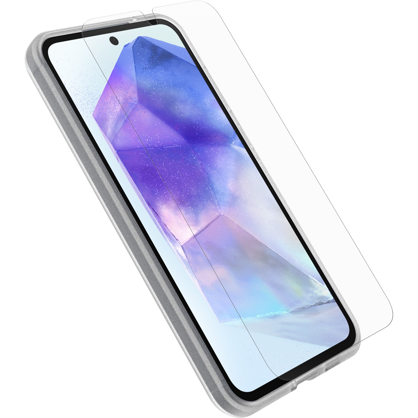 OtterBox React funda + OtterBox Glass para Samsung Galaxy A55 5G clear