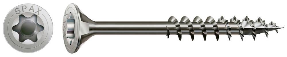 SPAX 0197000600803 Holzschraube 6mm 80mm T-STAR plus Edelstahl A2
