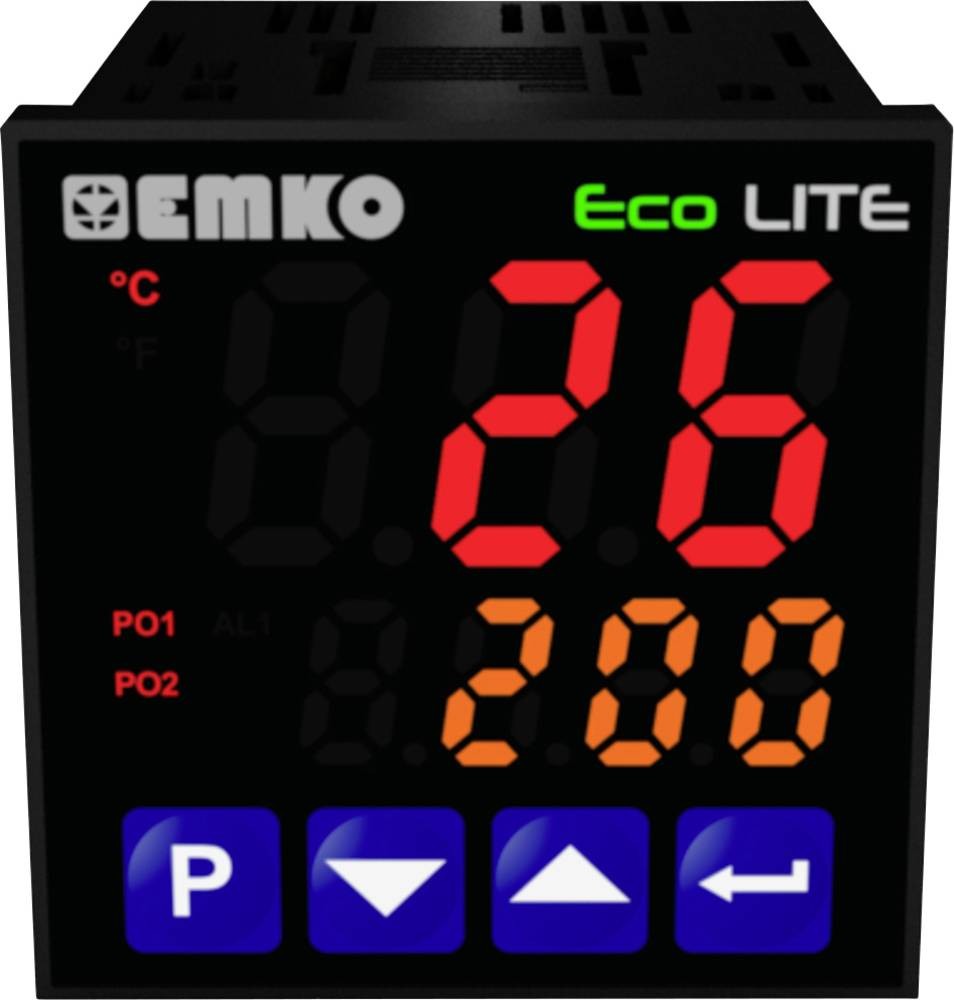 Emko ecoLITE.4.5.1R.0.0 Temperaturregler Pt100, J, K, R, S, T, L -199