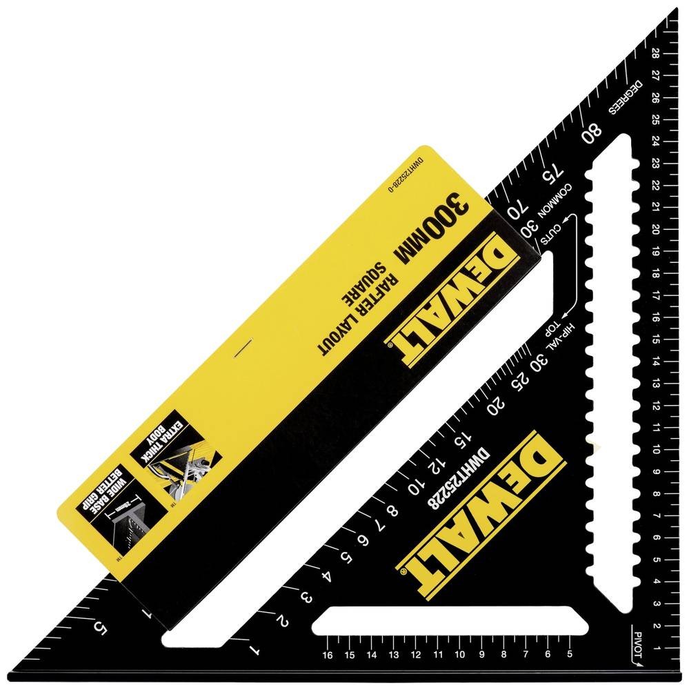 DeWALT DWHT25228-0 ruler 300 mm Aluminium Black, Yellow - DeWALT