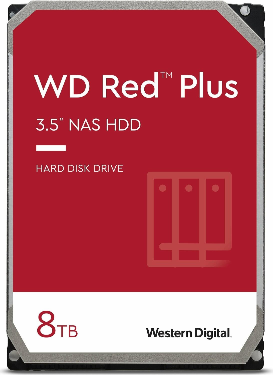 Western Digital Red Plus internal hard drive 8 TB 5640 RPM 256 MB 3.5"