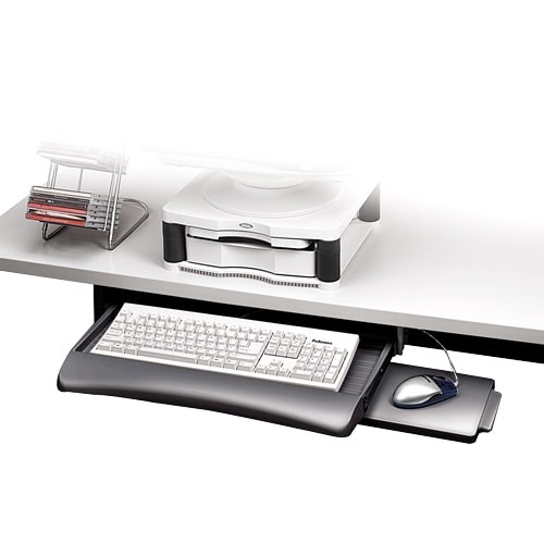 Fellowes Tastaturauszug mit Mausablage schwarz