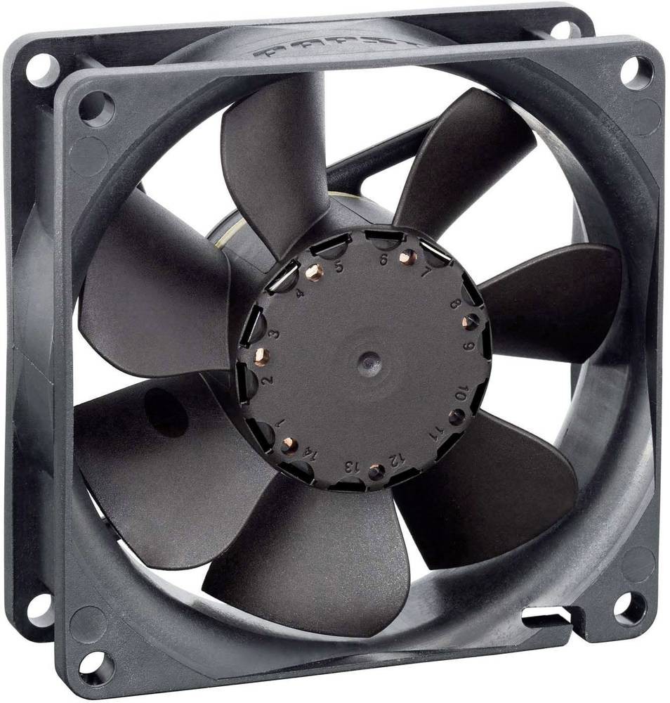EBM Papst 8414N/2HP Axialventilatore 24 V/DC 78 m³/h (L x B x H) 80